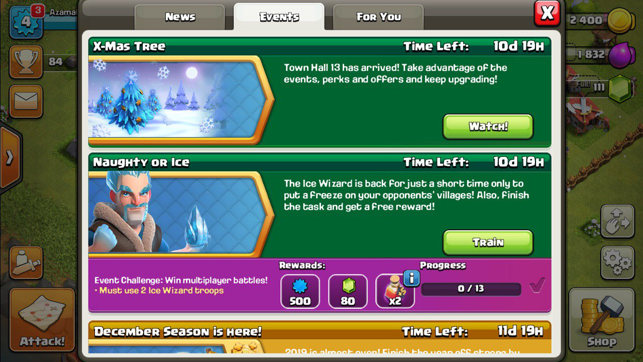 Clash of Clans winter events Clash of Clans winter events