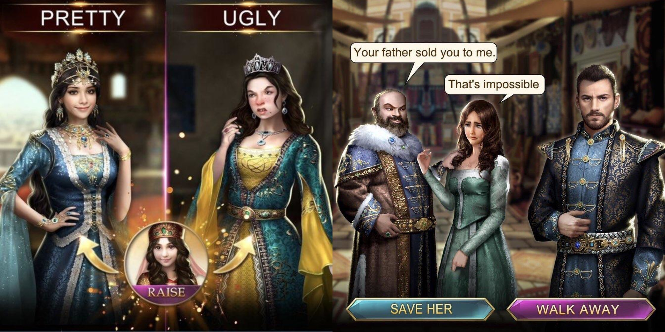 Странные креативы Game of Sultans