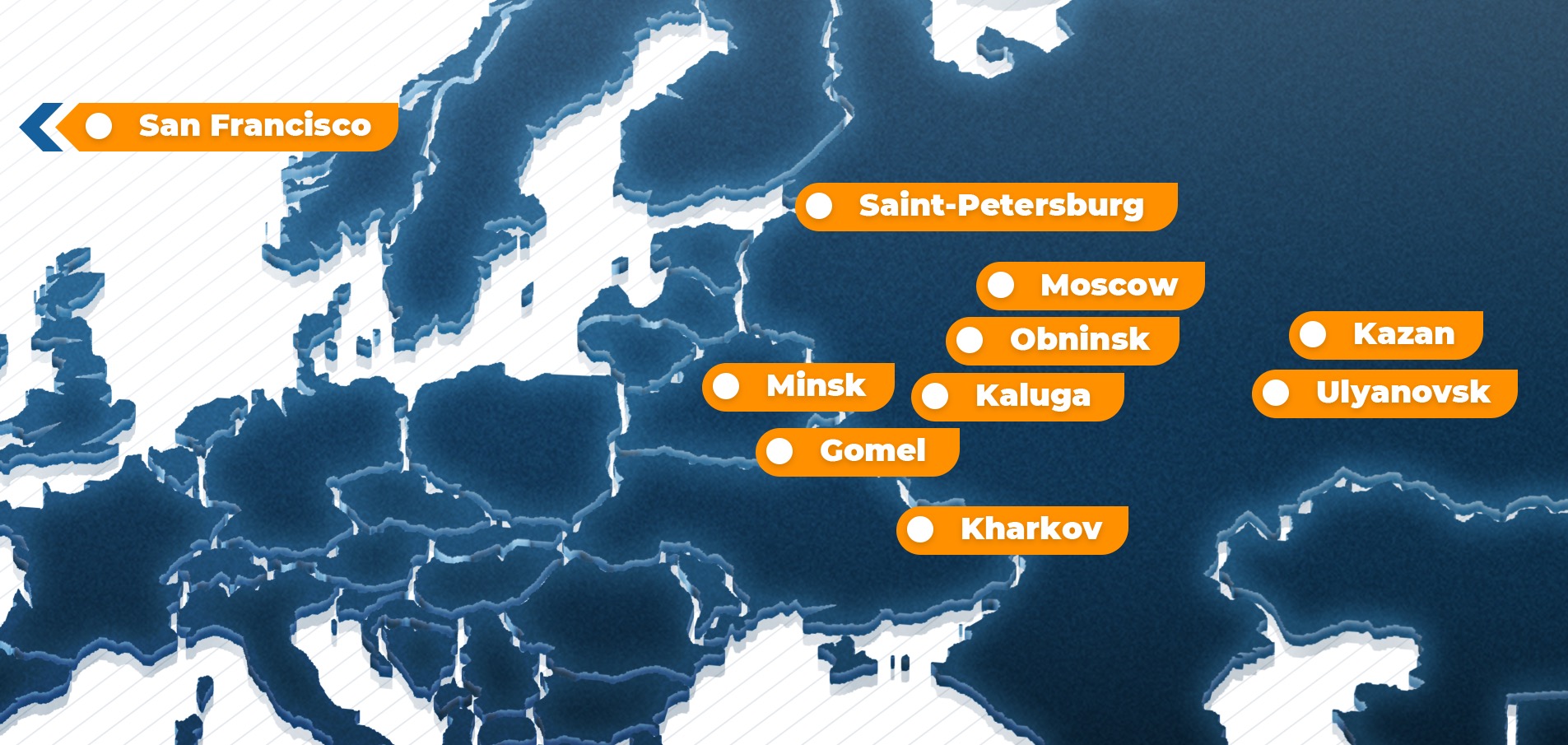 Map of our offices offices_ZiMAD